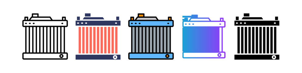 Radiator multiple icon