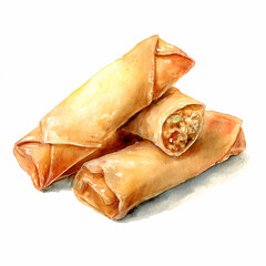 Crispy Egg Rolls: A tempting display of perfectly cooked egg rolls, golden-brown and inviting, showcasing the artistry of culinary delight.