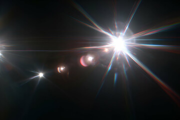 Cosmic Flare: An extraordinary display of natural light creates an enigmatic scene that evokes a sense of mystery and wonder, suggesting vast expanse and cosmic scale.