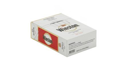 Isolated Cigarette Pack Tobacco Product on Transparent Background