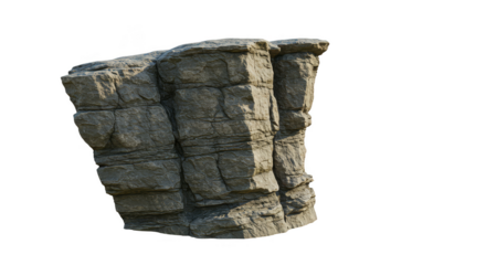 Isolated Cliff Rock Formation On Transparent Background Png Illustration