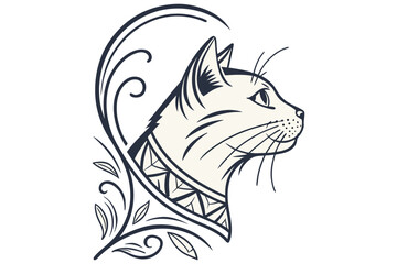  cat theme logo, cat