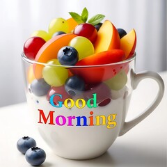 Colorful Fruit Bowls, Refreshing Juice Pops, Cartoon Characters, Cute Emoji Icons, and Wholesome Morning Tea Cups with Hearts to Energize Your Day with Fun and Flavorful Health-Focused Visuals