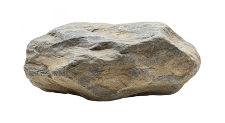 Isolated Detailed Sedimentary Rock Mineral Geology Stone with Transparent Background