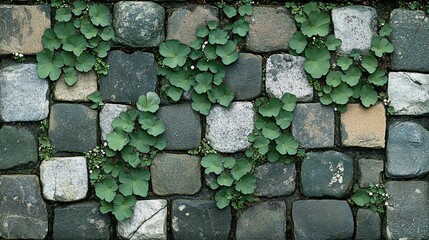 Stone wall with rough textured background

