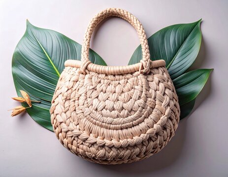 Tradtional Bag Made From Plant Fiber