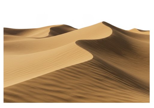 Isolated Dune Landscape Sand Background Natural Dry Sandy Desert Nature