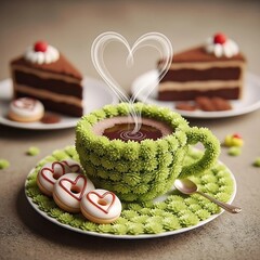 Colorful Fruit Bowls, Refreshing Juice Pops, Cartoon Characters, Cute Emoji Icons, and Wholesome Morning Tea Cups with Hearts to Energize Your Day with Fun and Flavorful Health-Focused Visuals