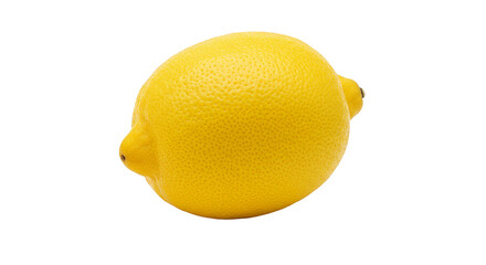 Isolated Fresh Yellow Lemon Fruit Citrus Food on Transparent Background