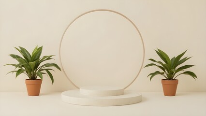 Fototapeta premium A simple and clear sentence to name the image could be: Plants in pots and vases decorating a cozy indoor space