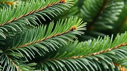 spruce , Beautiful spruce branch close up. pine needles, Fluffy pine tree branch in woodland. Selective focus with blur. - Powered by Adobe