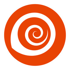 Spiral vector on white background 