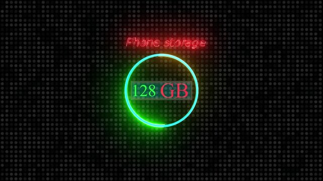 Memory card 128 .GB animation best cartoon object on white background