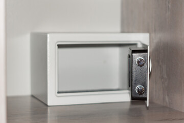 Fototapeta premium open door metal empty safe