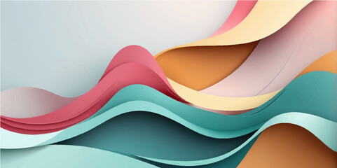 Abstract colorful rainbow wave vector illustration design for business web pattern backdrop