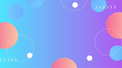 Colorful abstract background ideal for presentations, websites, and print designs with vibrant circles and arrows in a modern style.