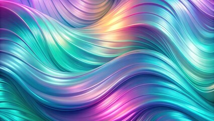 Abstract Swirling Pastel Hues A Symphony of Smooth, Iridescent Waves and Vibrant Color Transitions