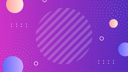 Purple abstract art with circles, dots, and stripes suitable for web design, backgrounds, prints, and art projects. Bold and modern.