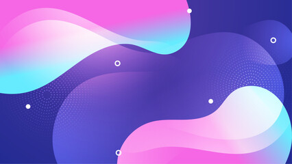 Abstract pink blue gradient waves and dots. Suitable for backgrounds, web design, invitations, packaging, and social media graphics.