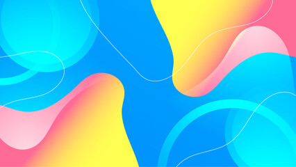 Abstract colorful fluid shapes and lines suitable for backgrounds, branding, digital art, packaging design, and artistic projects. Vibrant and dynamic visuals.