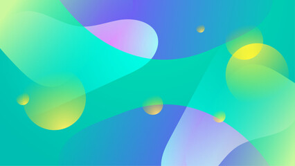 Abstract colorful gradient background with overlapping shapes. Ideal for presentations, digital designs, websites, and social media graphics. Vibrant and modern.