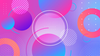 Obraz premium Overlapping colorful circles and patterns suitable for modern designs, backgrounds, graphics, digital art, abstract concepts, posters, and web banners.