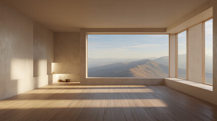 Obraz premium empty room with window