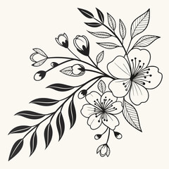 Floral design illustration
