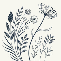 Floral design illustration
