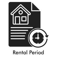 Rental Period Icon - Glyph Style