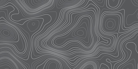 A seamless abstract background featuring topographic contour lines in varying thicknesses, flowing organically across a dark grey surface.