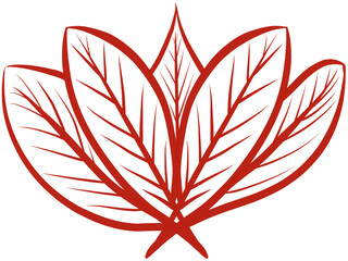 Leaf pattern illustration design