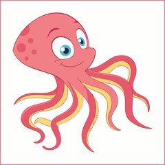 Octopus marine life icon