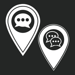 Location based communication icons