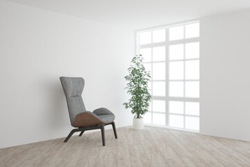Modern interior design. 3D illustration