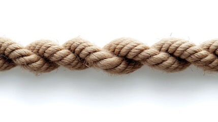 Fototapeta premium Close-up view of twisted natural fiber rope.