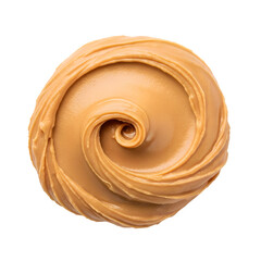 peanut butter placed on a white background