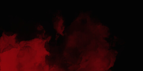 Red color powder explosion isolated on black background. Colorful dust explode. Paint Holi, dust particles splash. Network concept with spray. Futuristic technology element. 3D rendering.