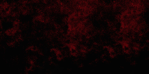 Red color powder explosion isolated on black background. Colorful dust explode. Paint Holi, dust particles splash. Network concept with spray. Futuristic technology element. 3D rendering.