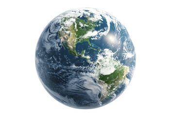 Planet Earth from space, showing North America