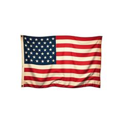 Obraz premium Waving American Flag, Patriotism, Stars and Stripes, USA Banner