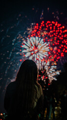 Watching Canada Day Fireworks