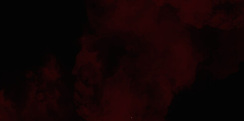 Red color powder explosion isolated on black background. Colorful dust explode. Paint Holi, dust particles splash. Network concept with spray. Futuristic technology element. 3D rendering.