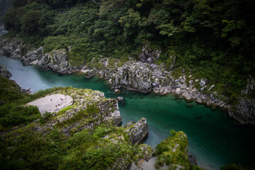 Summer at Oboke Gorge in Tokushima Prefecture, Japan