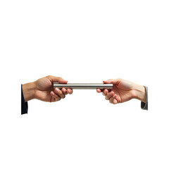 Handing Over a Metal Rod Teamwork, Collaboration, and Passing the Baton