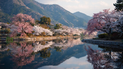 japan,Beautiful scenic picture,landscapes,travel,cherryblossom,fuji,mountain,