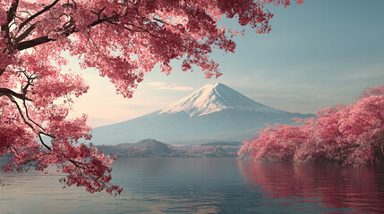 japan,Beautiful scenic picture,landscapes,travel,cherryblossom,fuji,mountain,