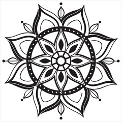Vector doodle mandala . Ornamental luxury mandala Mandala Line Illustration . various mandala . Mandala Pattern Designs . Henna mandala. Mehndi style. Decorative pattern in oriental style.