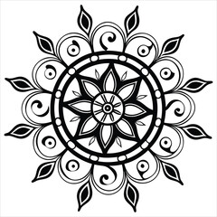 Vector doodle mandala . Ornamental luxury mandala Mandala Line Illustration . various mandala . Mandala Pattern Designs . Henna mandala. Mehndi style. Decorative pattern in oriental style.