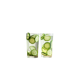 Refreshing Cucumber Water in Glasses - Healthy Hydration